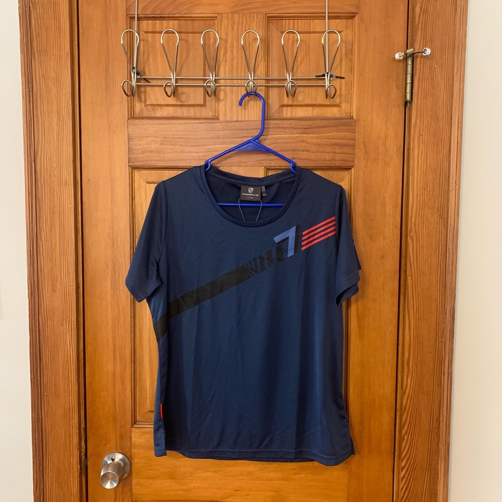 Porsche Design Navy Blue Short Sleeve Tee